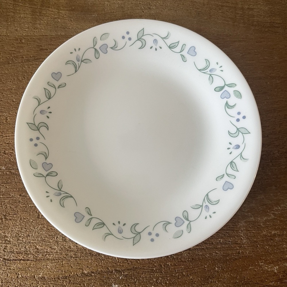 VTG Corelle Country Cottage Set/6 Dessert Bread Salad Plates 6.75" Vitrelle USA